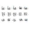 Dental Metal Brackets Braces Mesh Base Mini Roth/MBT 0.022" 345 Hooks 20pcs/Set - azdentall.com