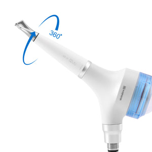 AZDENT Dental Air Polisher Prophy Teeth Whitening A1 Detachable 360° Rotating Handpiece 4 Holes Light Blue - azdentall.com