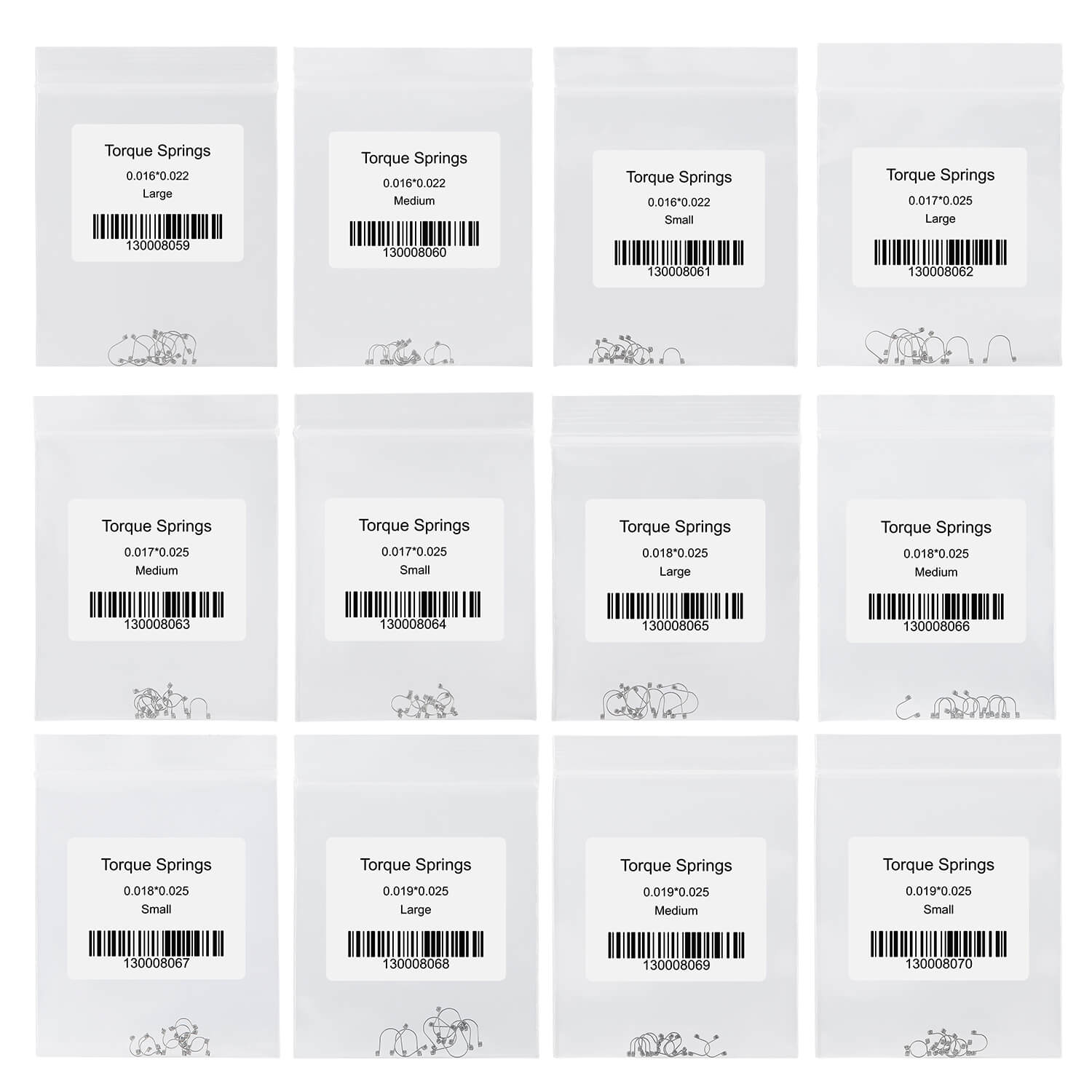 Dental Anterior Teeth Torque Rectangular Springs Large/Medium/Small 10pcs/Bag - azdentall.com