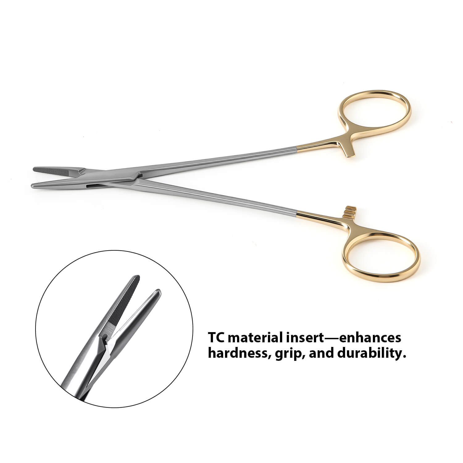 Dental Surgical Instruments Needle Holder TC 12cm/14cm/16cm - azdentall.com