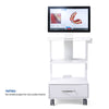 Dental Mobile K2 Mouth Sweeping Trolley Rolling Cart Three Layer - azdentall.com