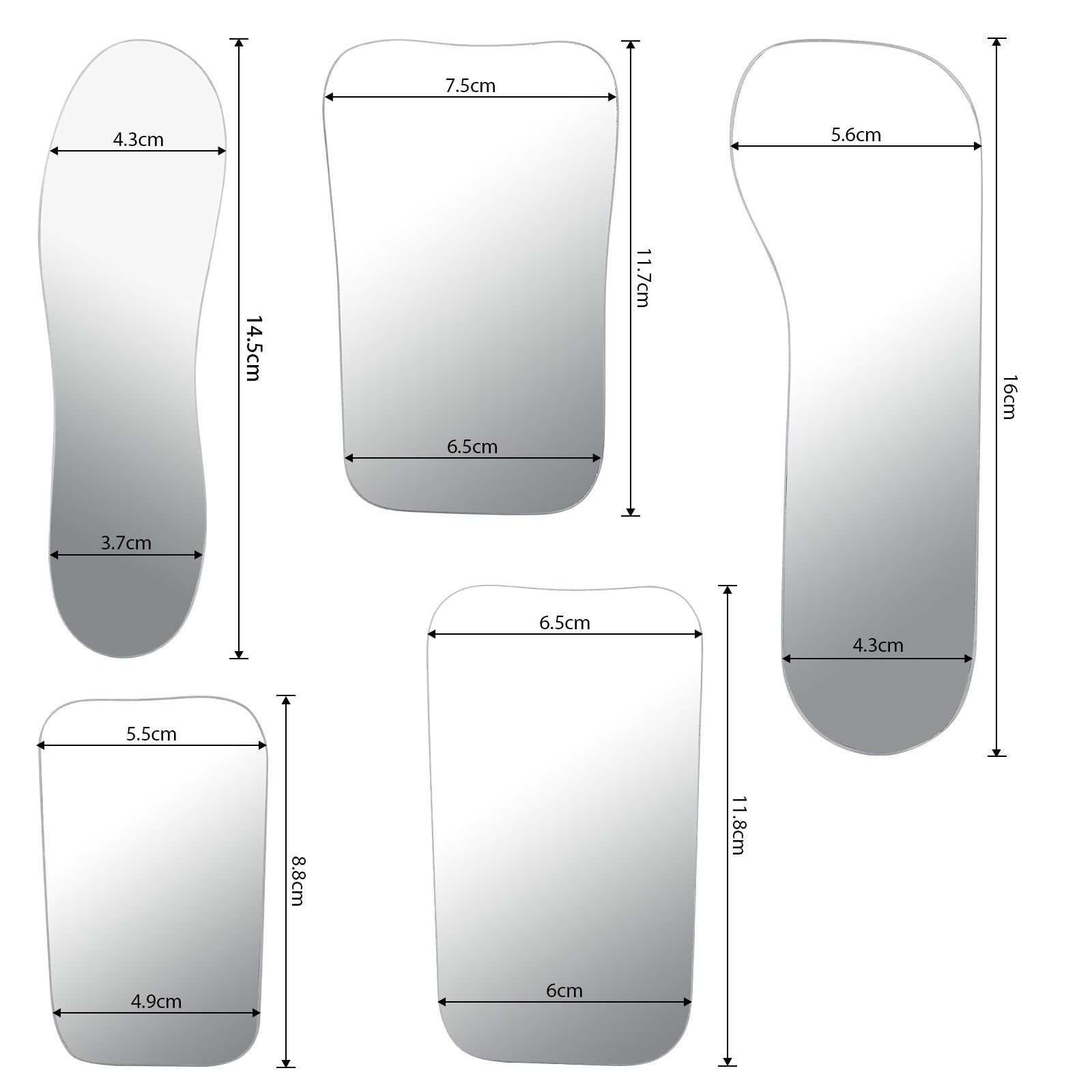 Dental Orthodontic Photography Glass Mirror Double-Sided Intraoral Photo Reflector - azdentall.com