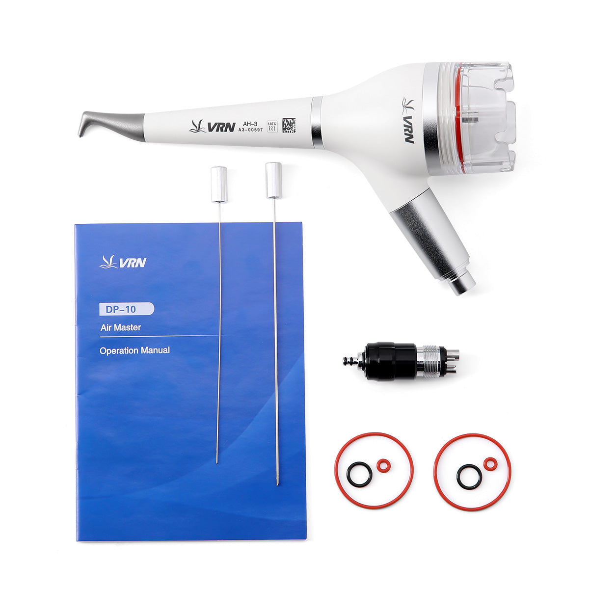 Dental Air Polisher Teeth Polishing Handpiece Whitening Spary Detachable 360° Rotating Handpiece With Quick Coupler 2/4 Hole - azdentall.com