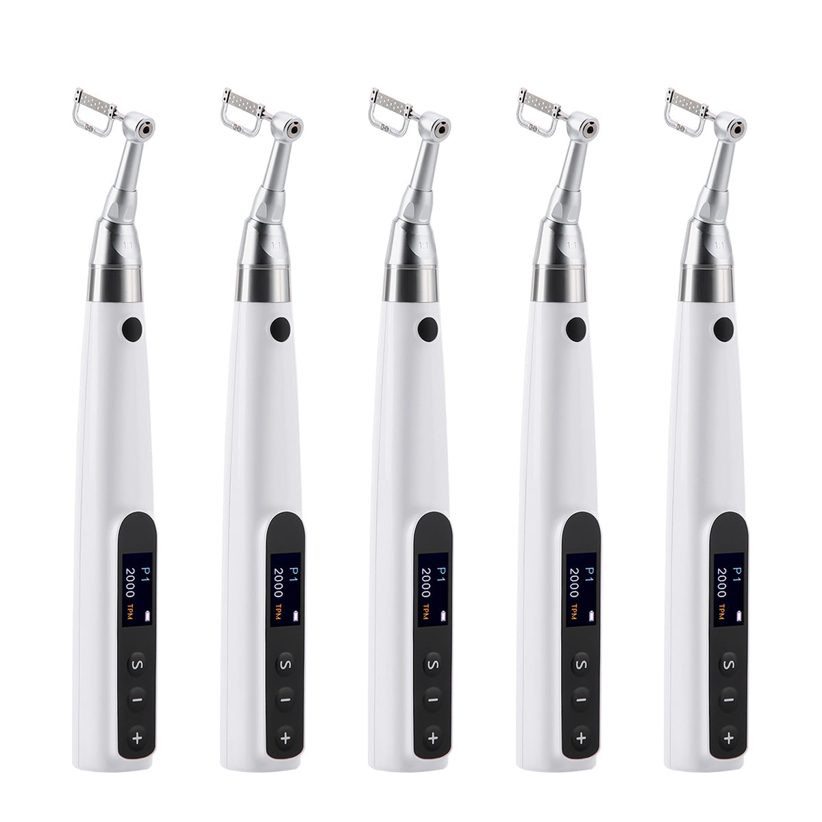 5 Pcs Dental Wireless Electric Orthodontic Handpiece Interproximal System Prophy Motor & 5pcs Strips - azdentall.com