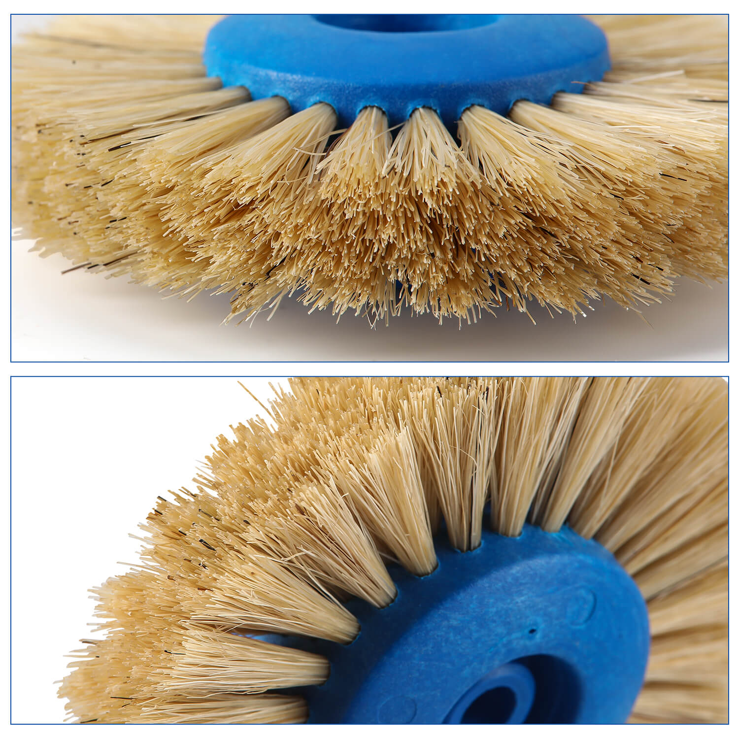 Dental Lab Polishing Brush 4 Rows White Bristle Straight Type - azdentall.com