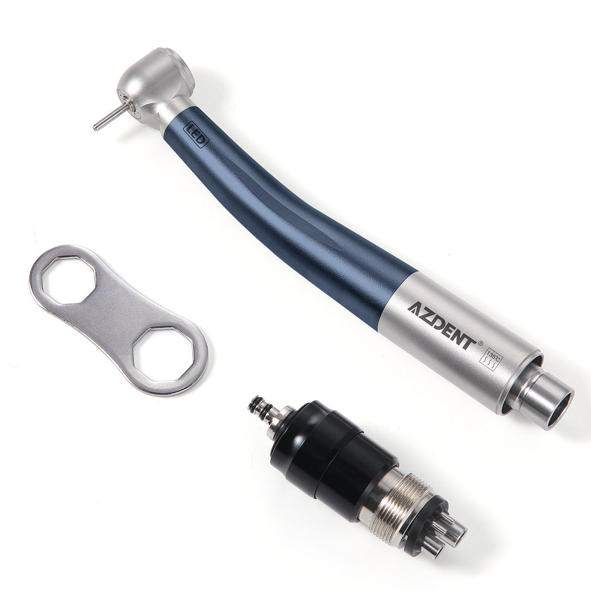 AZDENT Dental E-generator LED High Speed Handpiece with Quick Coupler 4 Holes - azdentall.com