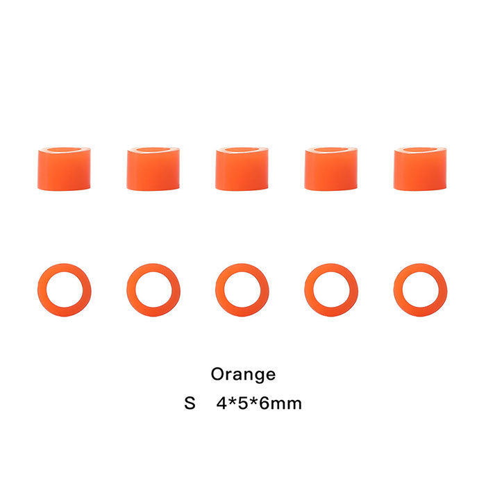 Dental Color Code Rings Universal Silicone Autoclavable S Orange 100pcs/Box - azdentall.com