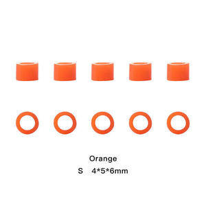 Dental Color Code Rings Universal Silicone Autoclavable S Orange 100pcs/Box - azdentall.com