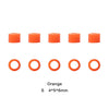 Dental Color Code Rings Universal Silicone Autoclavable S Orange 100pcs/Box - azdentall.com