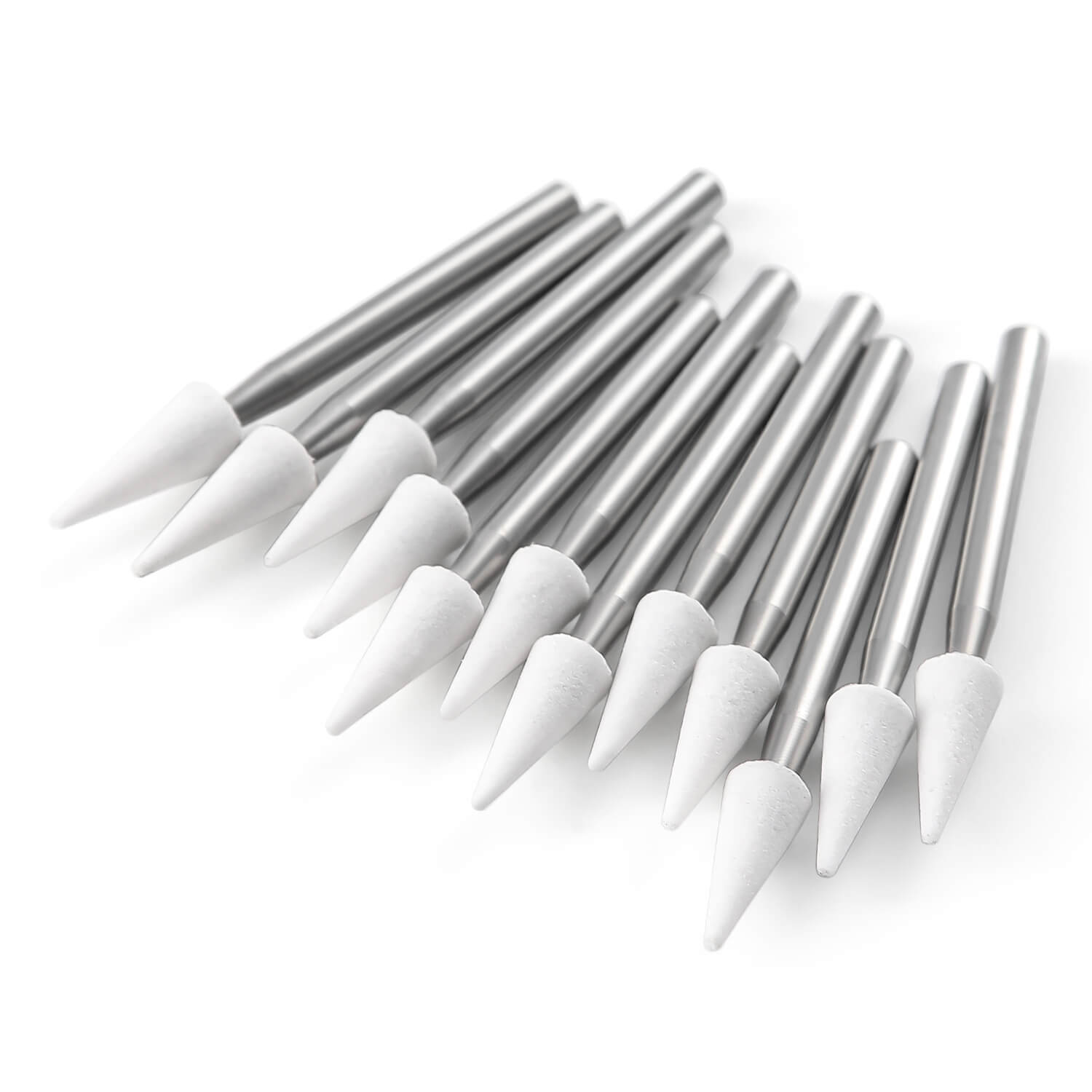AZDENT Dental Polishing FG Burs Cone Shape White Stone 12pcs/Kit - azdentall.com