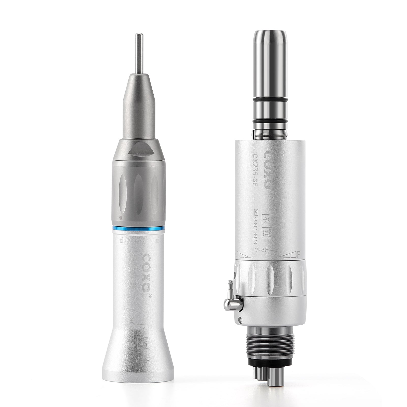 COXO Dental Low Speed Handpiece 1:1 External Straight Handpiece Air Motor 4 Hole - azdentall.com