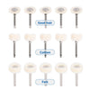 Dental Polishing Brush Wheel White Goat Hair/ Felt/ Cotton 5pcs/Bag - azdentall.com