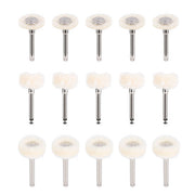 Dental Polishing Brush Wheel White Goat Hair/ Felt/ Cotton 5pcs/Bag - azdentall.com