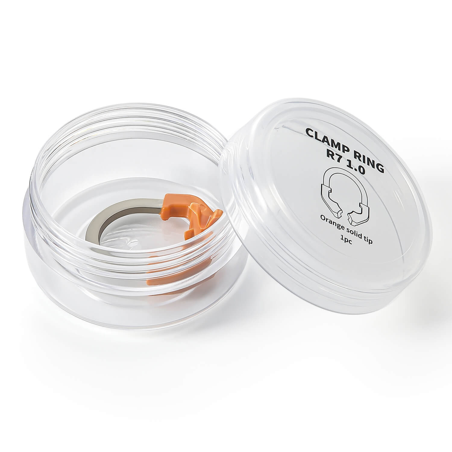 Dental Sectional Matrix System Sectional Contoured Matrix Bands Nickel Titanium Deep Clamping Ring Orange/Transparent 1 PC - azdentall.com