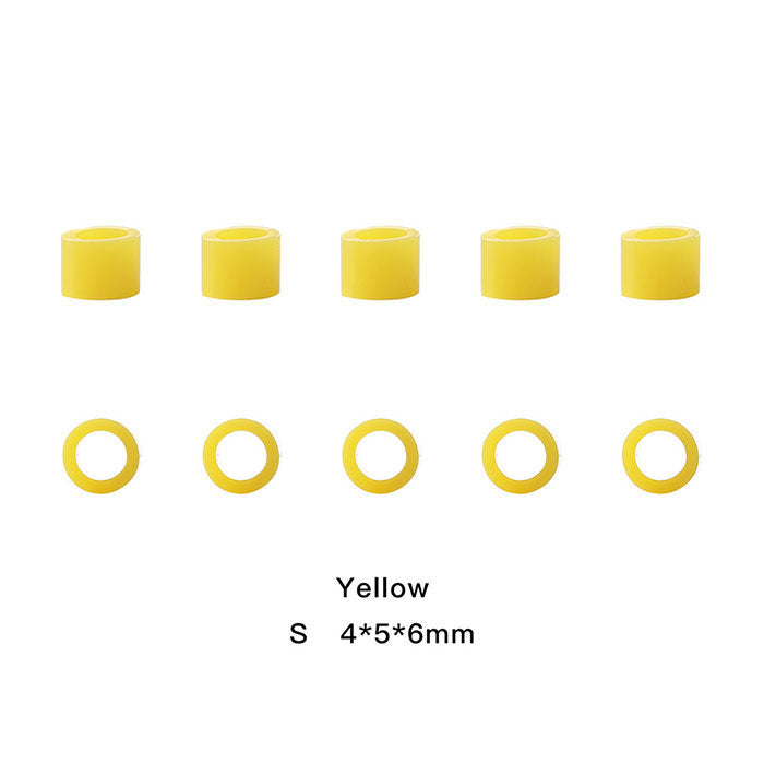 Dental Color Code Rings Universal Silicone Autoclavable S Yellow 100pcs/Box - azdentall.com
