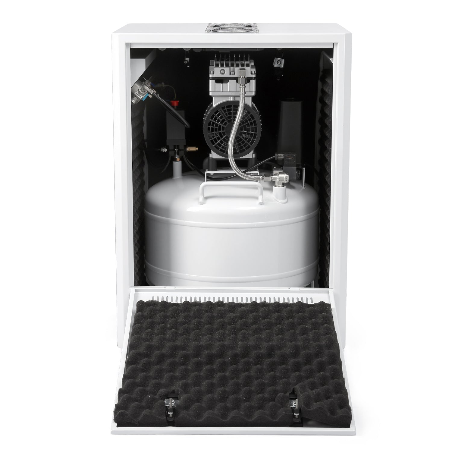 Dental 40L 800W Silent Oil Free Air Compressor GA02X for 2PCS Dental Chair with Soundproof Box - azdentall.com