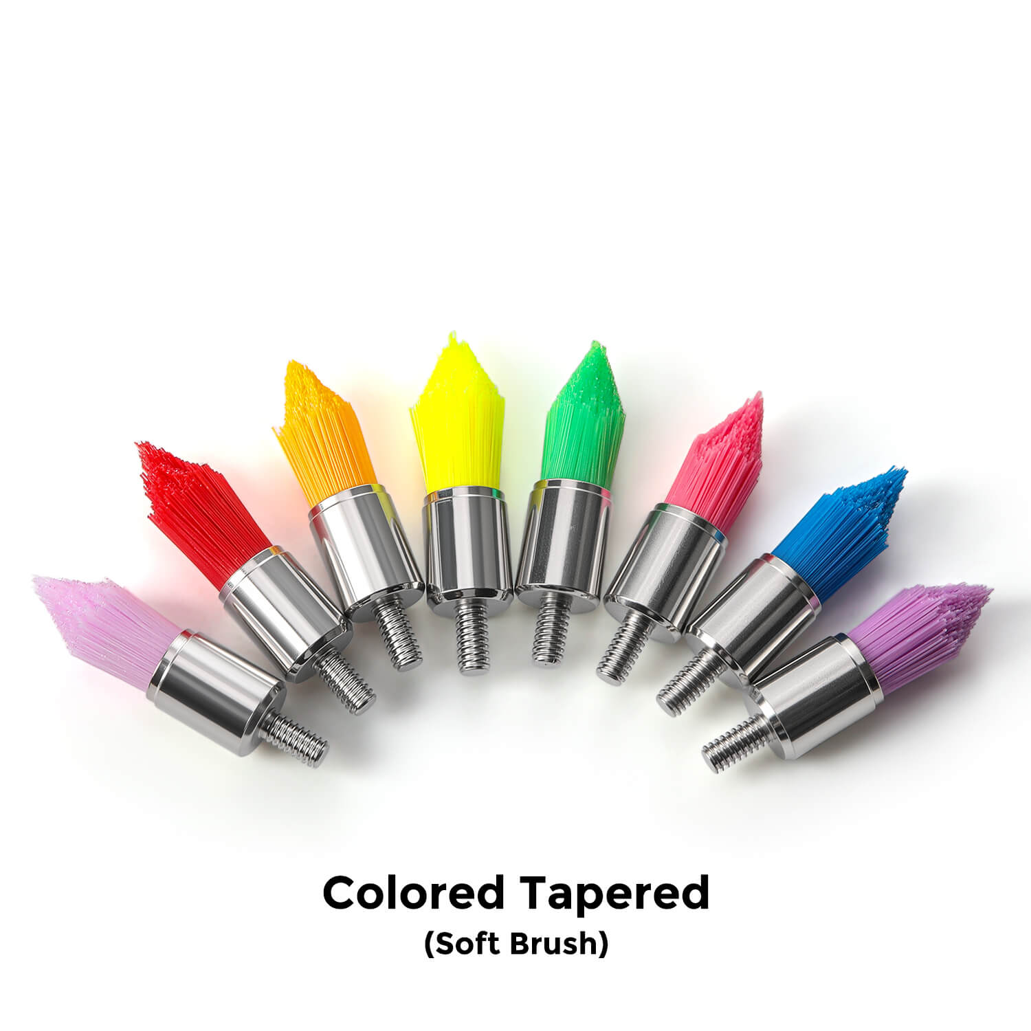 AZDENT Dental Screw Prophy Brushes RA 2.35mm Flat/Bowl/Tapered Soft/Hard 100pcs/Box - azdentall.com