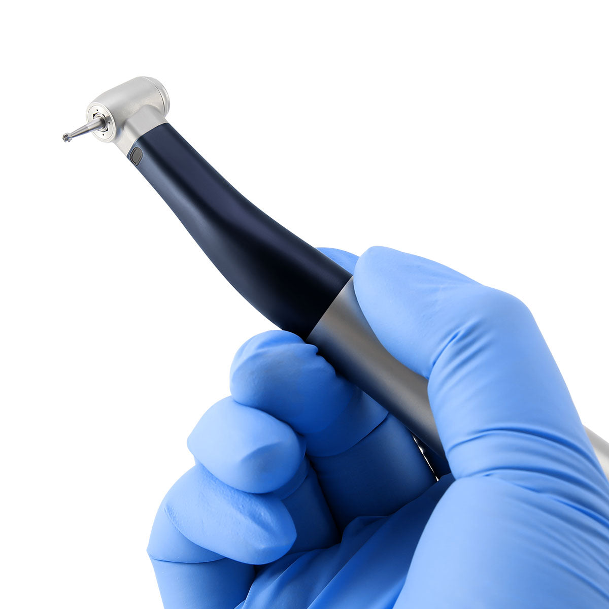 AZDENT 1:1 Fiber Optic LED Low Speed Contra Angle Handpiece Push Button Internal Spray - azdentall.com