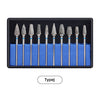 Dental Carbide Drills Cutter Burs Kit HP 2.35mm Type A/G/J 10pcs/Box - azdentall.com