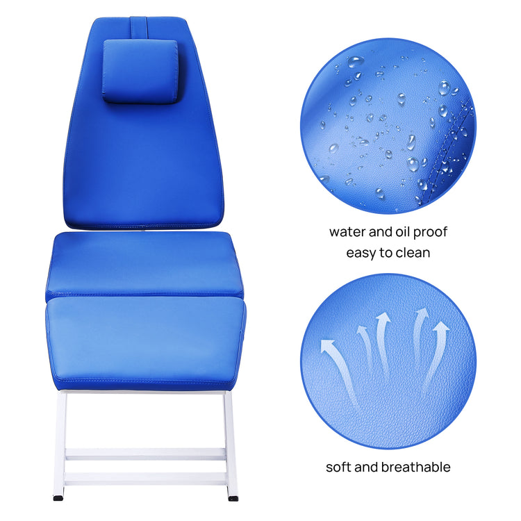 Dental Portable Mobile Folding Chair Rechargeable LED Light with Turbine Blue 4 Holes - azdentall.com