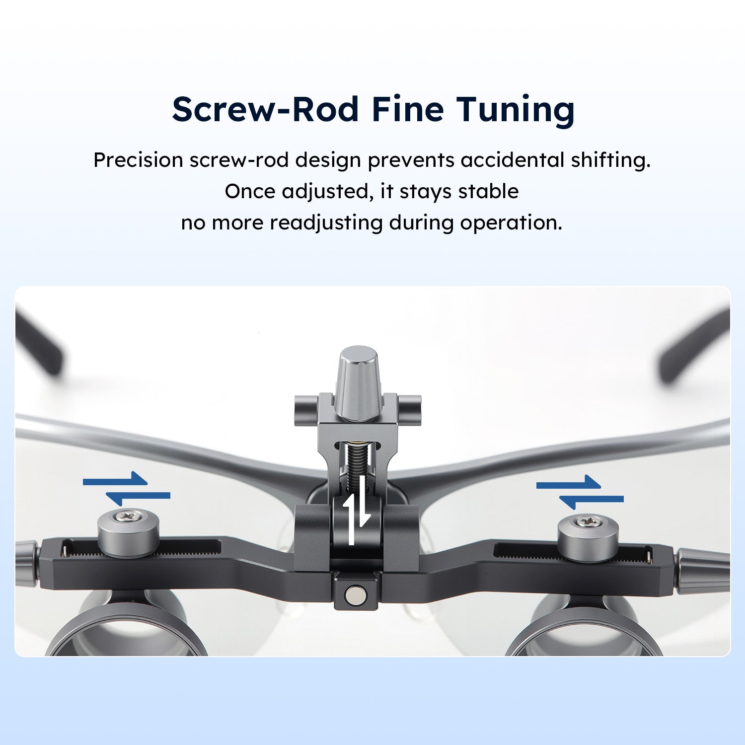 Dental Surgical Loupe PD & Height Adjustment Flip-Up Design Screw-Rod Lock Multi-Layer Multi-Layer Coated 2.5X/3.5X - azdentall.com