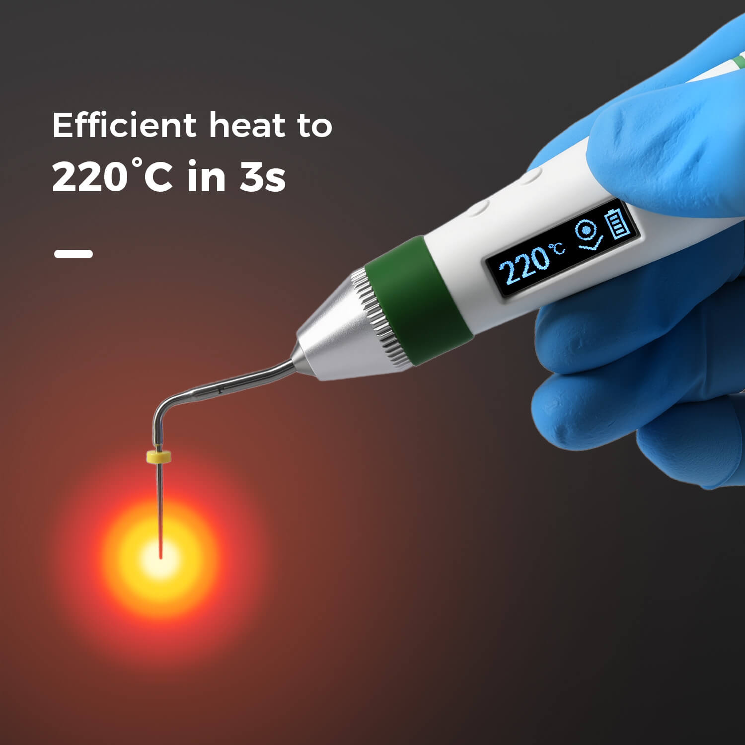 Dental Endo Gutta Percha Obturation System Endo Heated Pen with 2 Heating Tips - azdentall.com