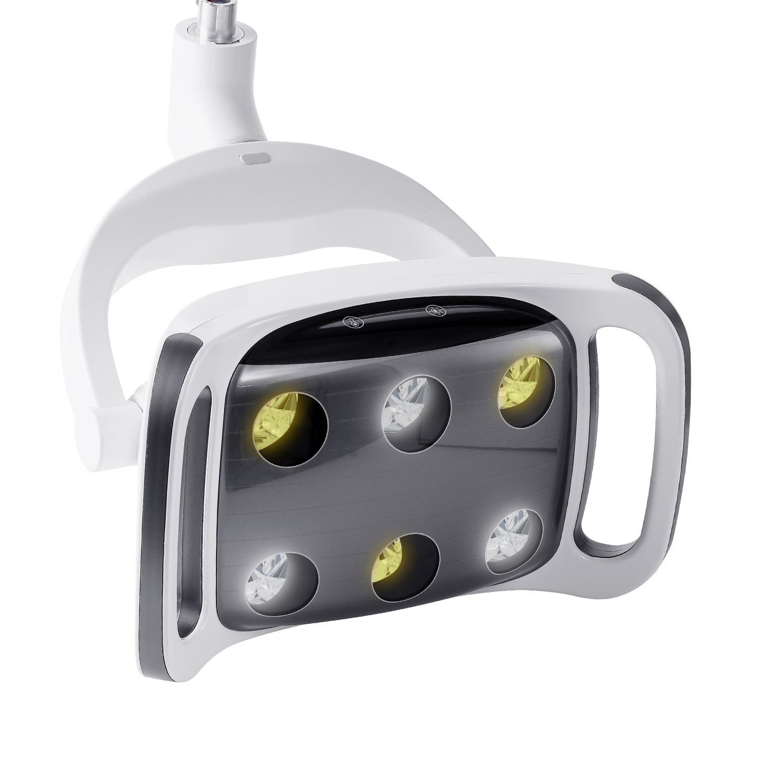 Dental LED Oral Light Lamp with LCD Display 6 Lights 9W Dual-Color Adjustable for Dental Unit Chair - azdentall.com