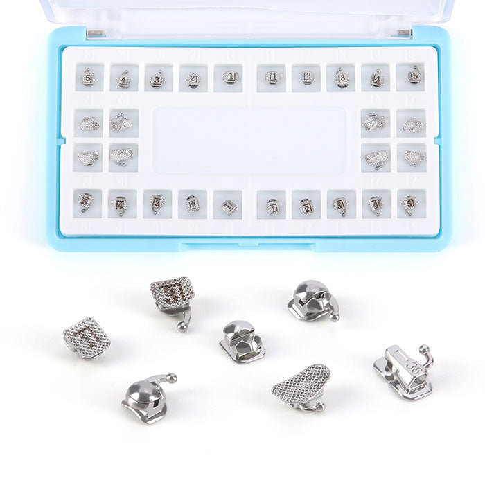 AZDENT Dental Q-type Self-Ligating Brackets Roth/MBT .022 Hooks On 345 With Buccal Tubes 28pcs/Box - azdentall.com