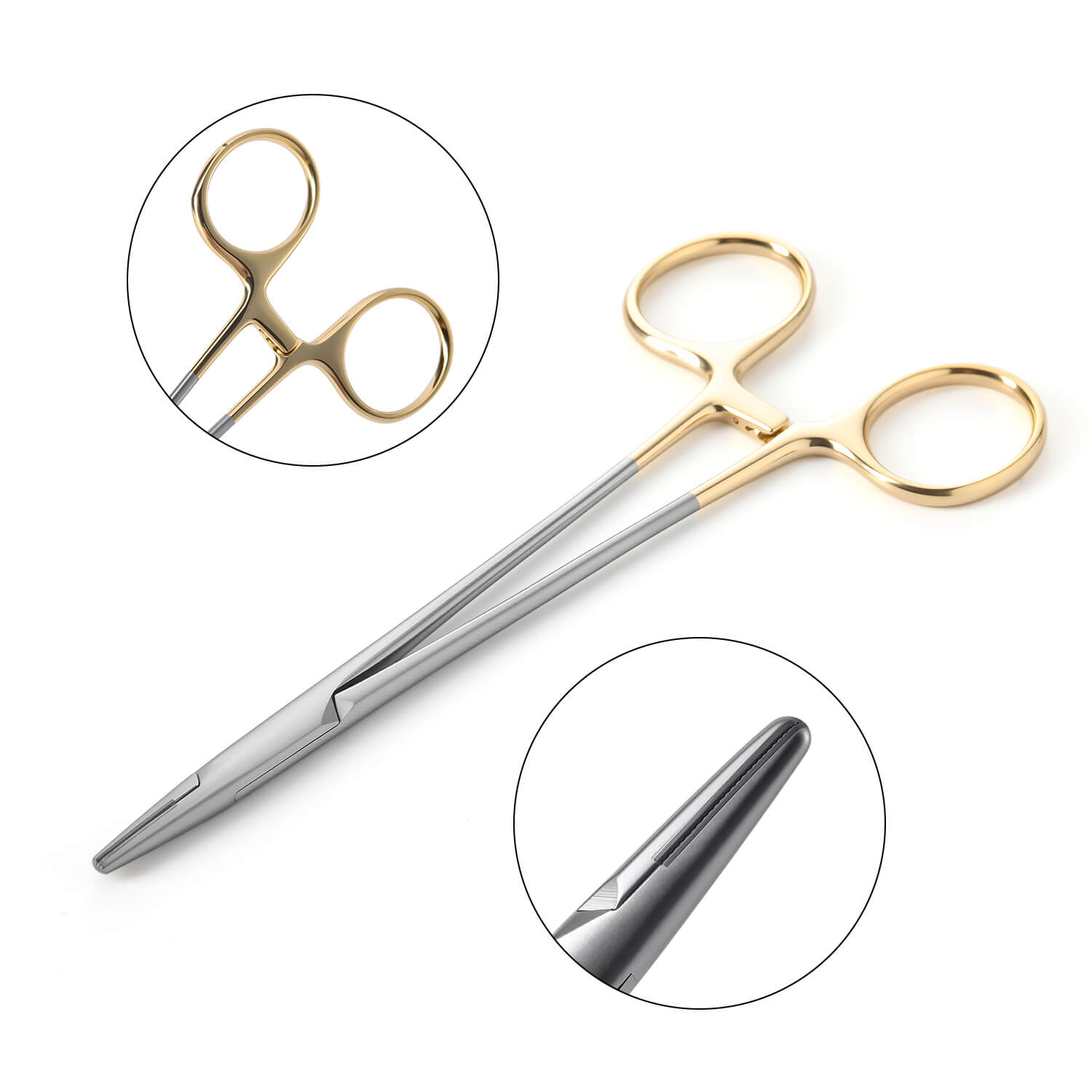 Dental Surgical Instruments Needle Holder TC 12cm/14cm/16cm - azdentall.com