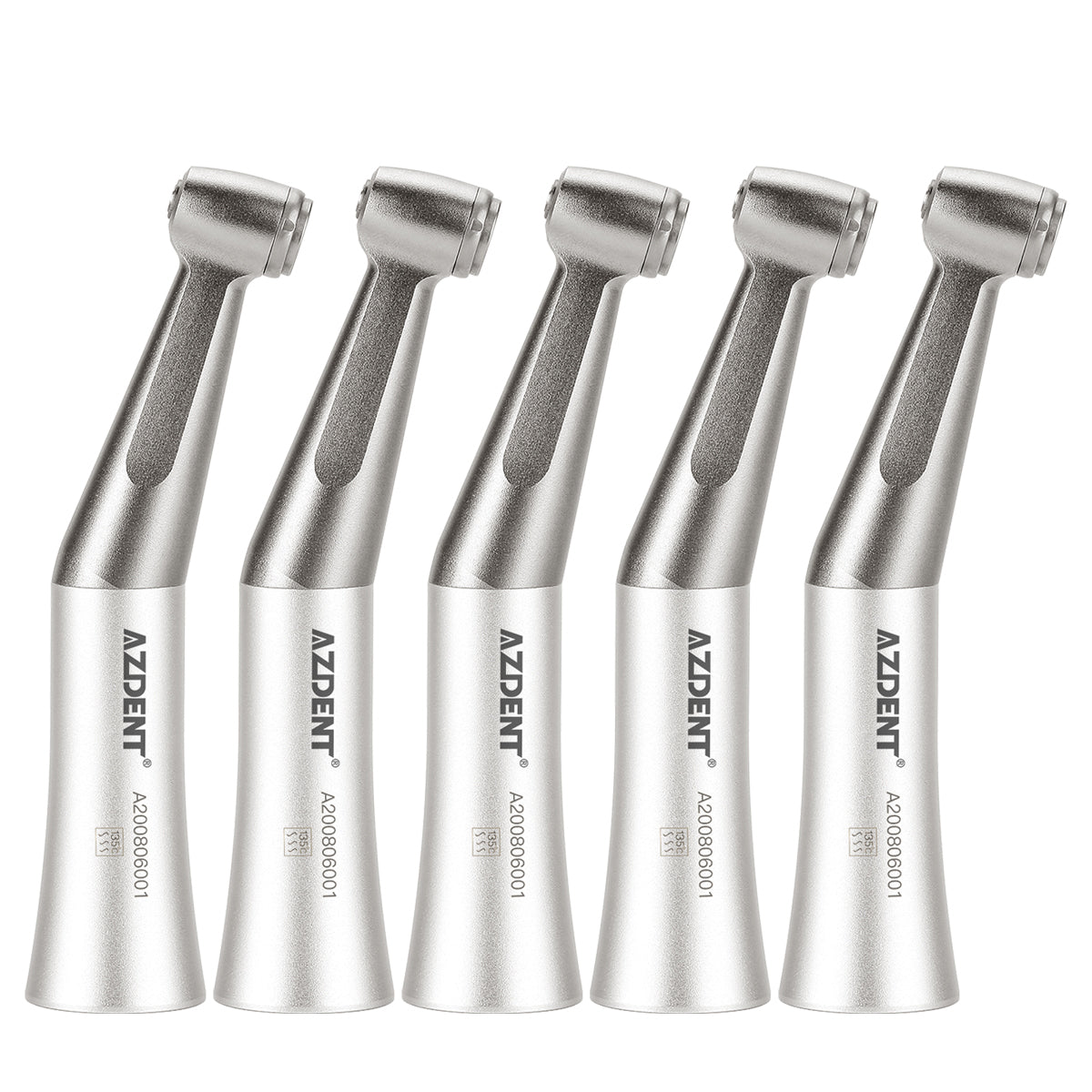 5pcs AZDENT 1:1 Dental Low Speed Contra Angle Handpiece Push Button For FG 1.6mm Bur - azdentall.com