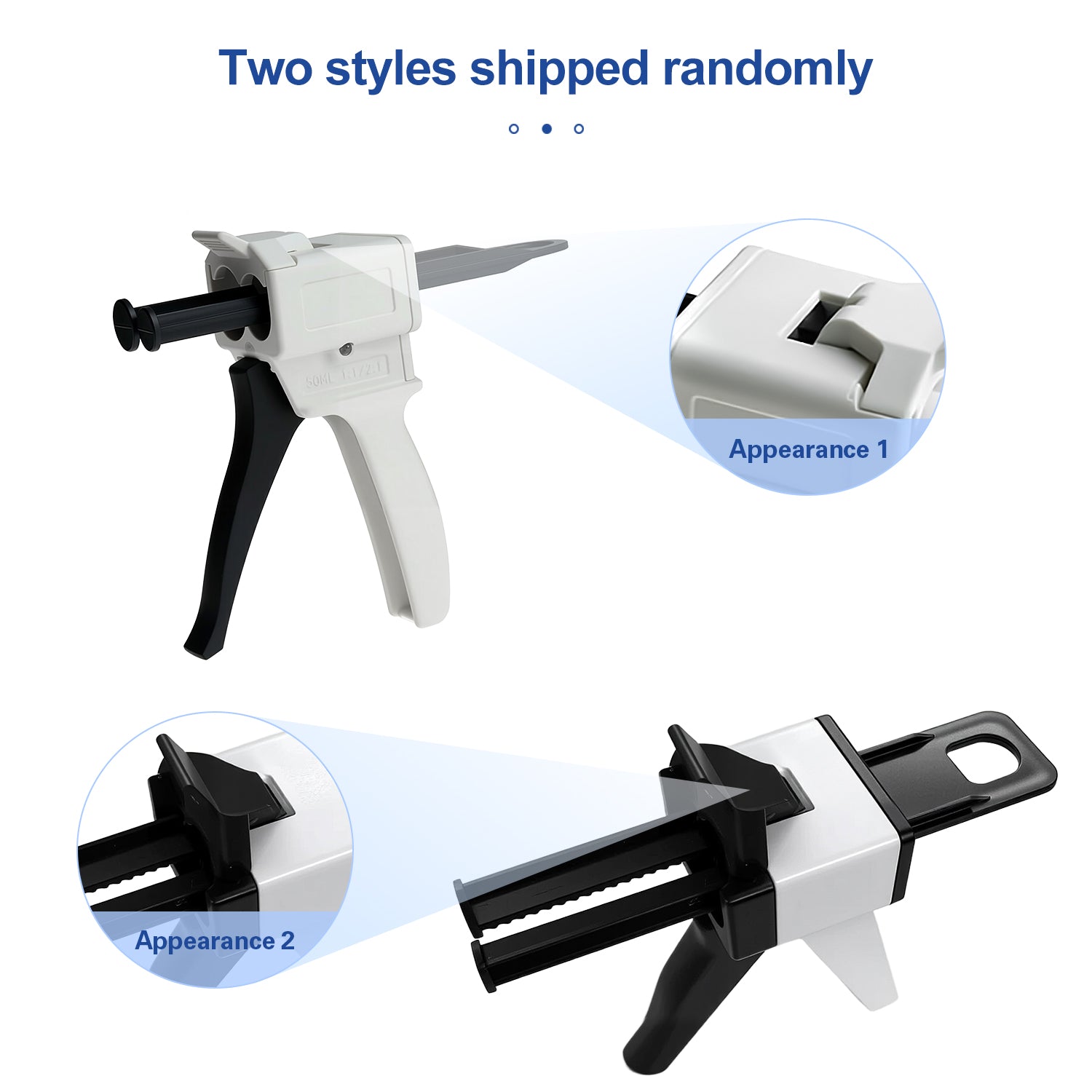 Dental Impression Mixing Dispensing Gun 1:1 / 2: 1 Ratio 50ML