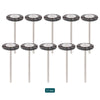 Dental Polishing Brush Wheel Grey Goat Hair 17mm 10pcs/Pack - azdentall.com