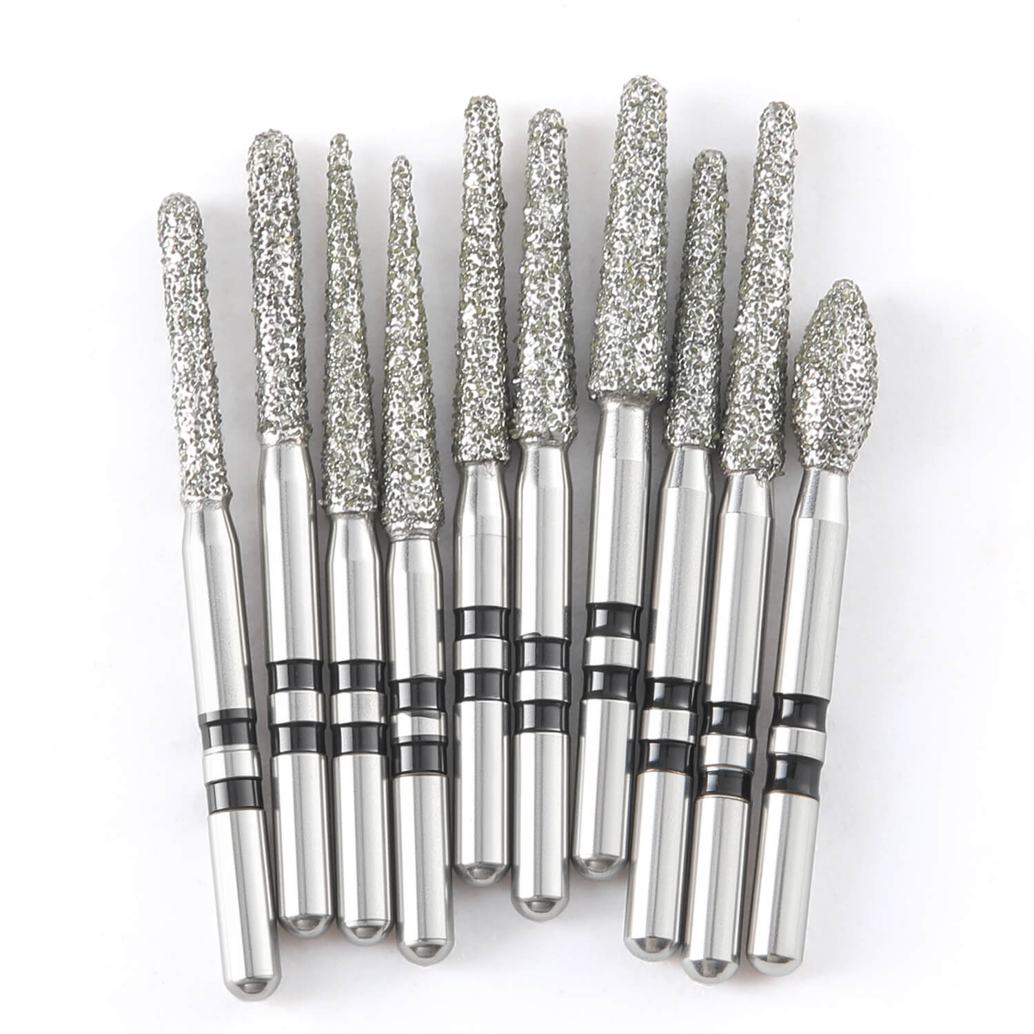 AZDENT Dental Diamond Zirconia Cutting Bur Kit FG 1.6mm 10pcs/Box - azdentall.com