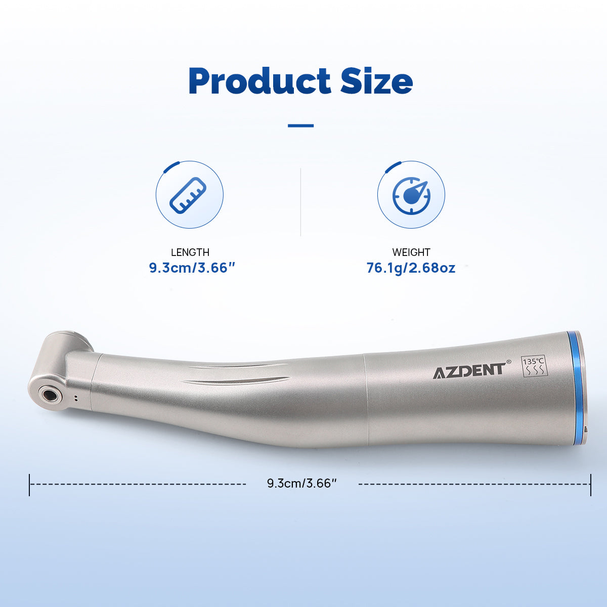 AZDENT 1:1 Low Speed Push Button Contra Angle Handpiece Internal Spray - azdentall.com