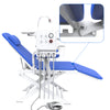 Dental Portable Mobile Folding Chair Rechargeable LED Light with Turbine Blue 4 Holes - azdentall.com