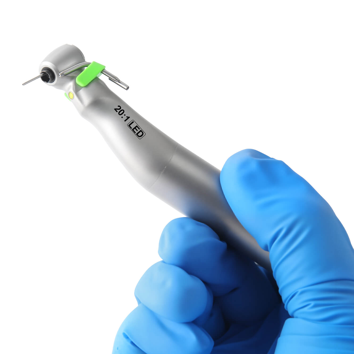 Dental LED E-generator 20:1 Implant Contra Angle Low Speed Handpiece Push Button - azdentall.com