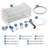 Dental Autoclave Steam Sterilizer Table Top LCD Built-in Printer Class B Dry Function 22L - azdentall.com