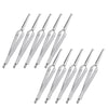 10 Pcs Dental Bracket Holder Tweezers Orthodontic Reverse Action Serrated Instruments 14cm - azdentall.com