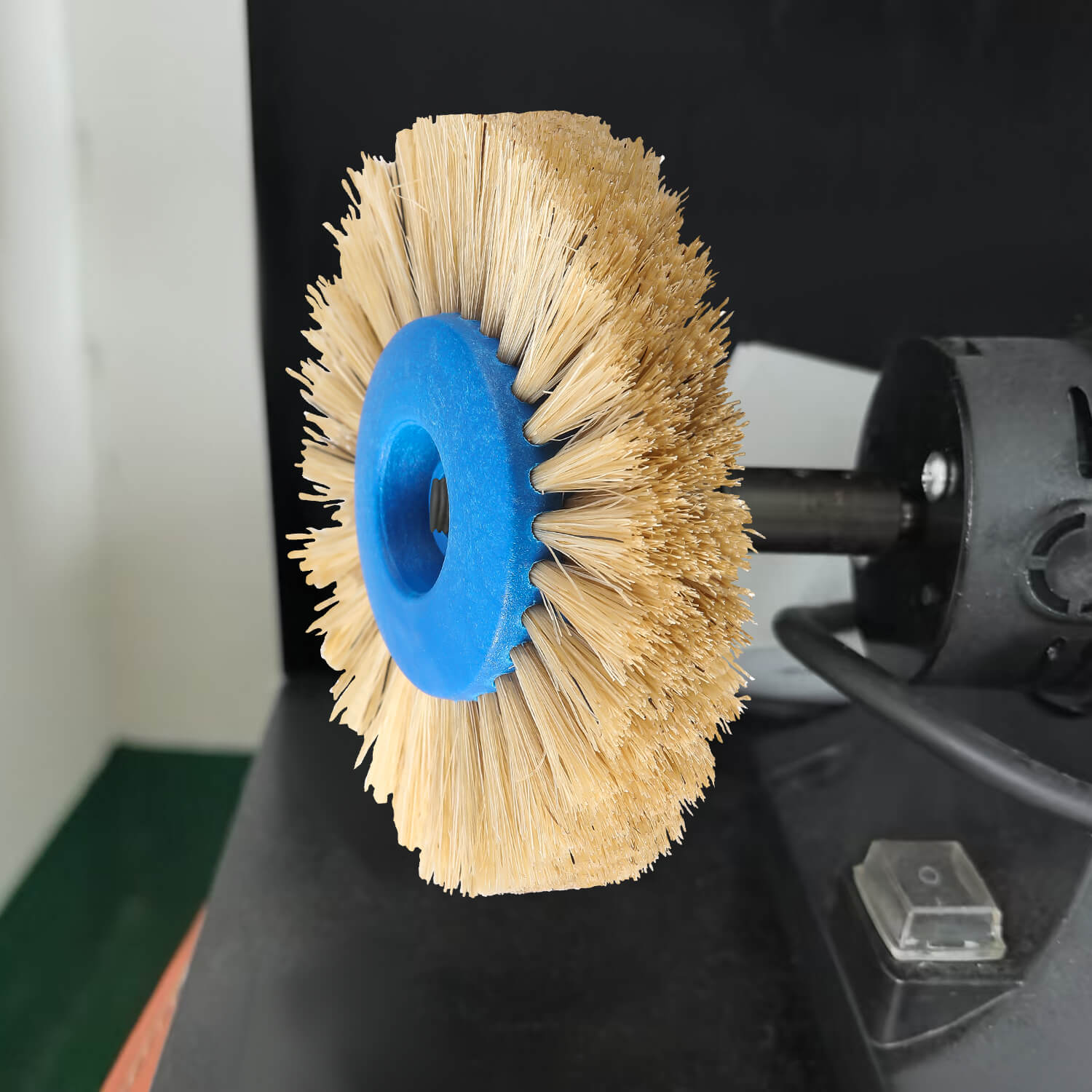 Dental Lab Polishing Brush 4 Rows White Bristle Straight Type - azdentall.com