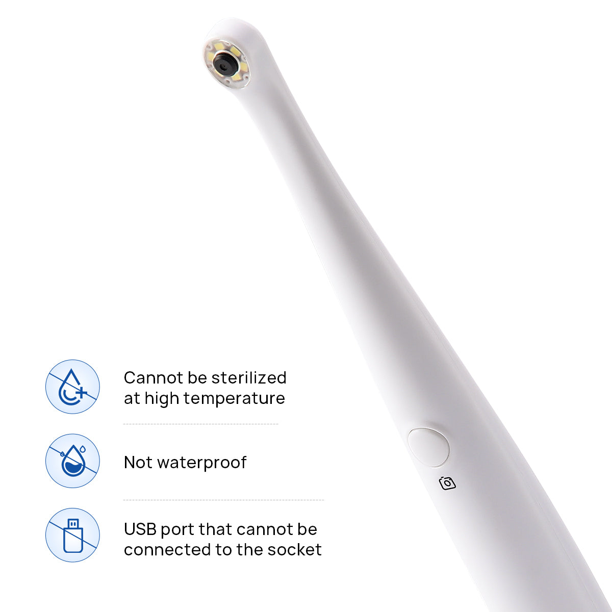 Dental USB Intraoral Camera Oral Endoscope HD Camera 13.0 Mega Pixels 6 LED Lights - azdentall.com