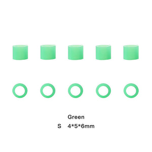 Dental Color Code Rings Universal Silicone Autoclavable S Green 100pcs/Box - azdentall.com