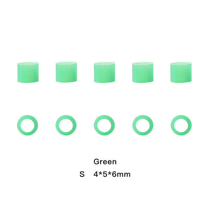 Dental Color Code Rings Universal Silicone Autoclavable S Green 100pcs/Box - azdentall.com