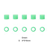 Dental Color Code Rings Universal Silicone Autoclavable S Green 100pcs/Box - azdentall.com