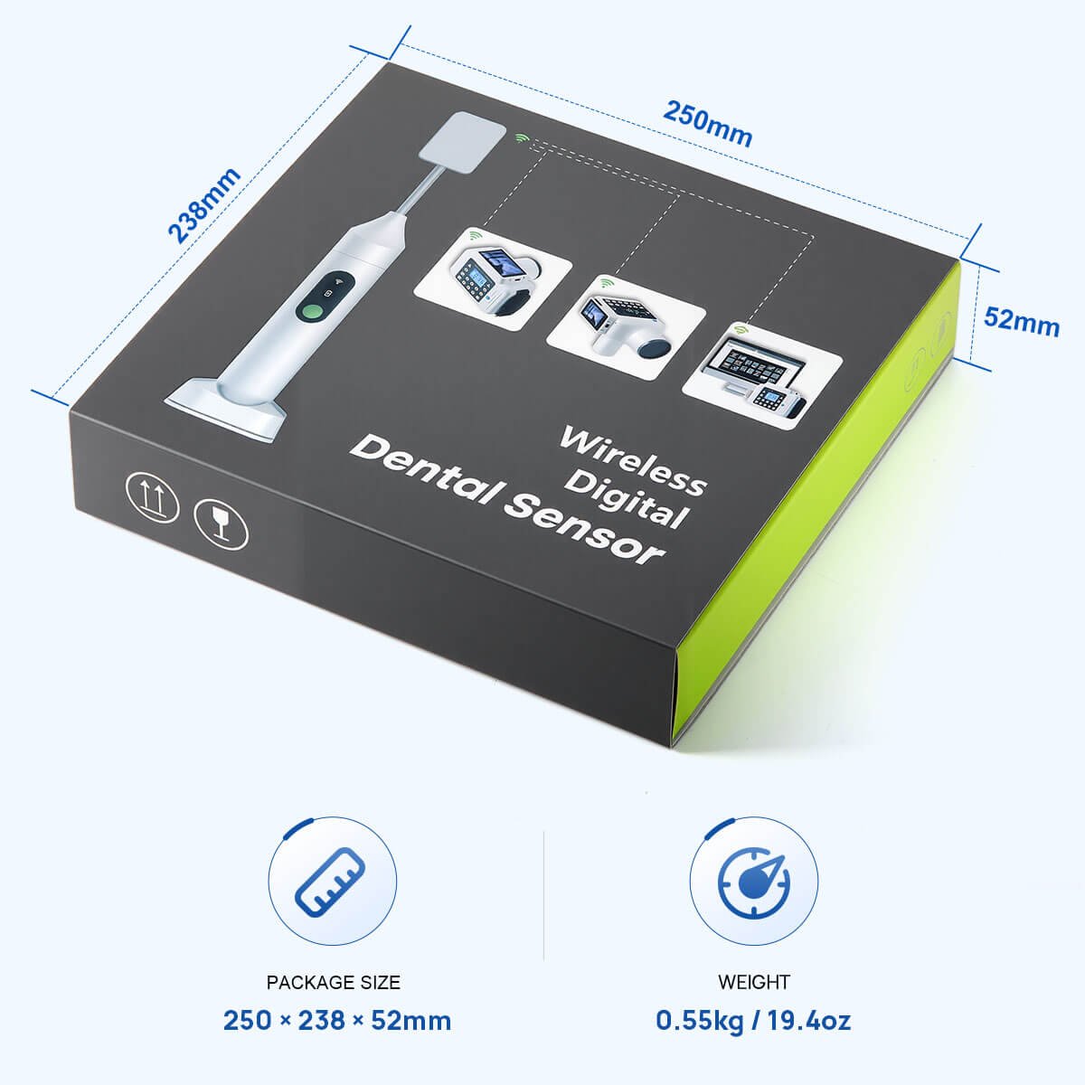 Portable Dental Wireless Intraoral X-Ray Sensor HD Image COX-2636WL - azdentall.com