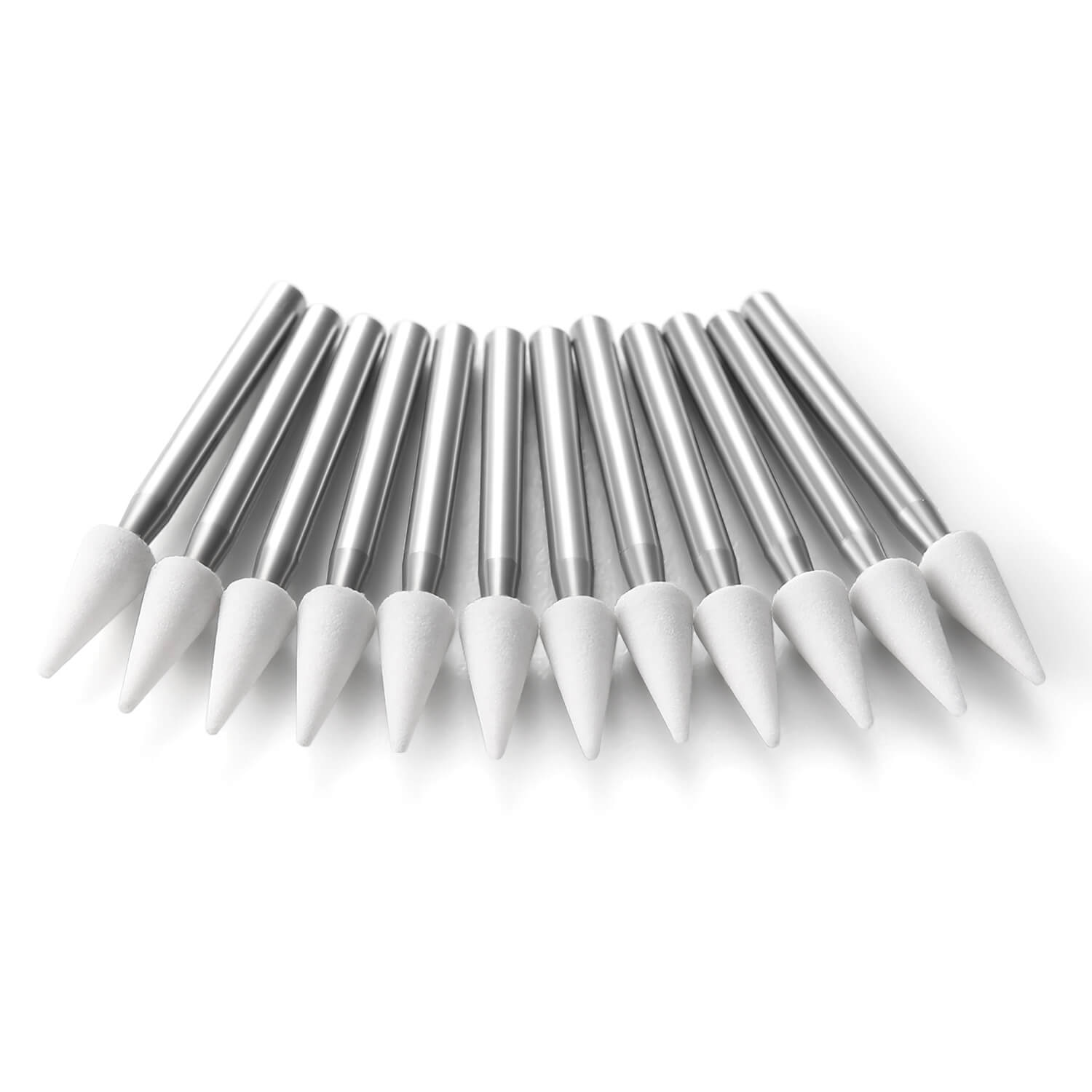 AZDENT Dental Polishing FG Burs Cone Shape White Stone 12pcs/Kit - azdentall.com