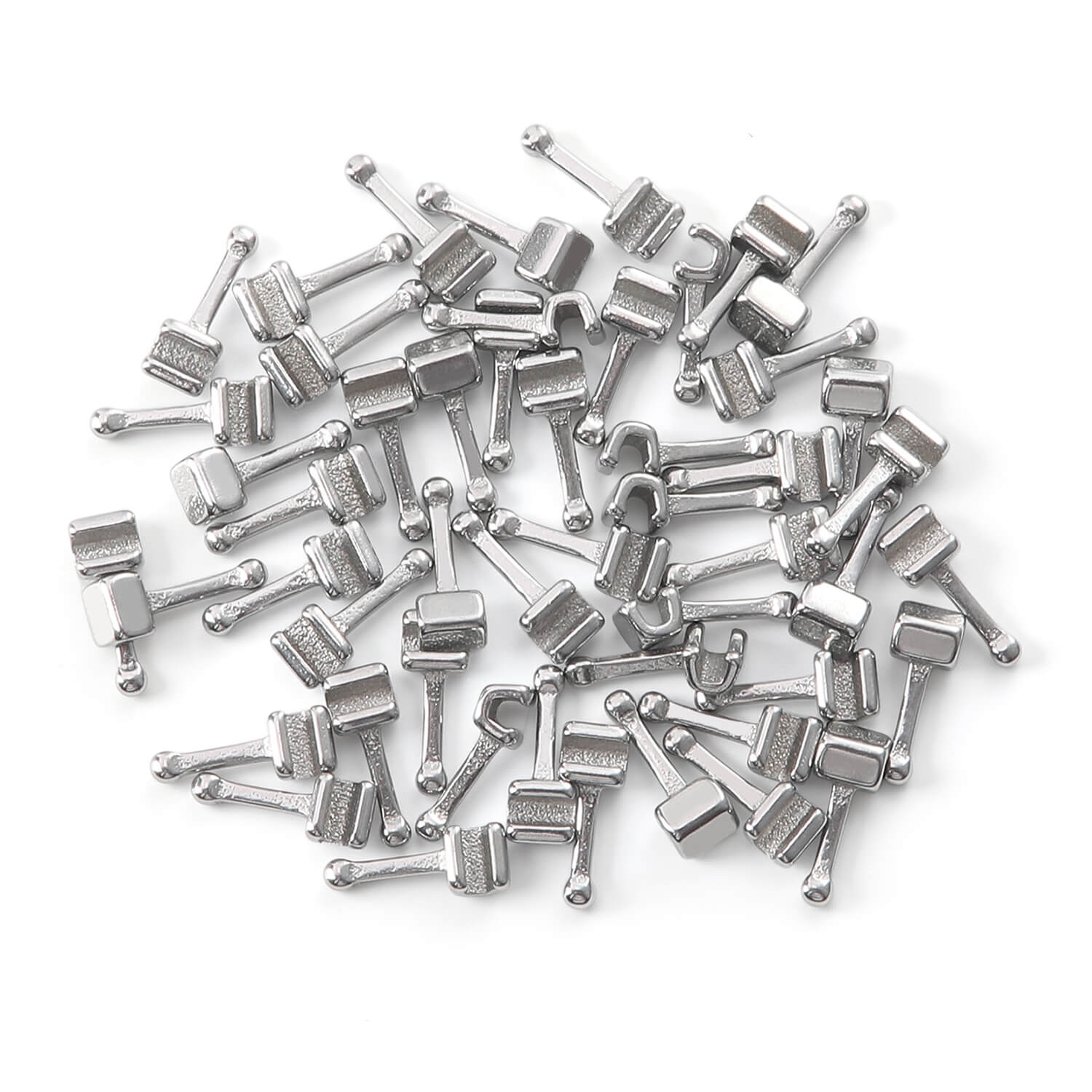 AZDENT Orthodontic Crimpable Hooks Universal Sliding Ball Hook 50Pcs/Box - azdentall.com