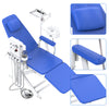 Dental Portable Mobile Folding Chair Rechargeable LED Light with Turbine Blue 4 Holes - azdentall.com