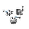 Dental Metal Brackets Braces Mesh Base Mini Roth/MBT 0.022" 345 Hooks 20pcs/Set - azdentall.com