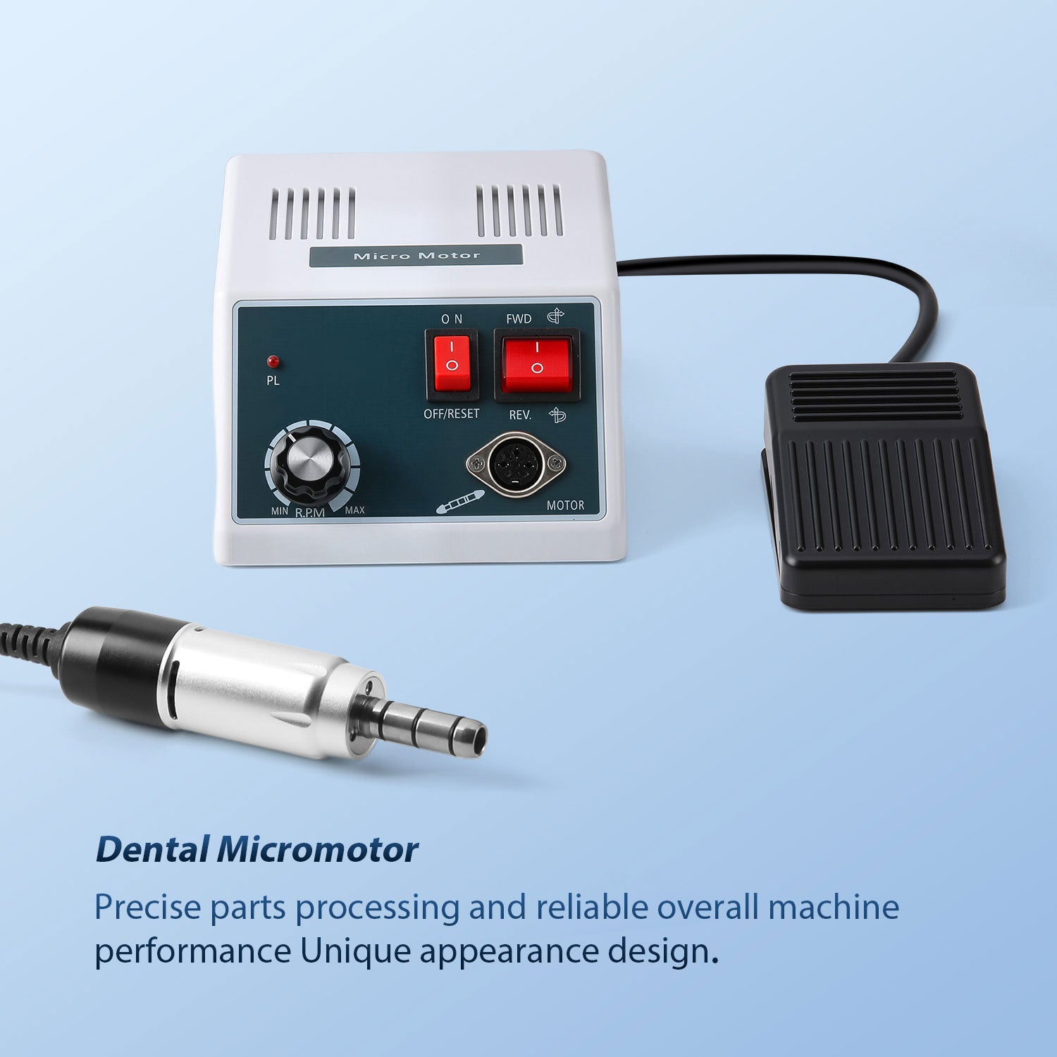 Dental Hand Grinder Micromotor Polishing 35000 RPM With 18 Handle E-type - azdentall.com
