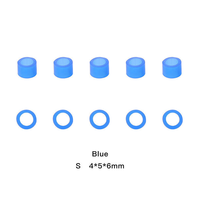 Dental Color Code Rings Universal Silicone Autoclavable S  Blue 100pcs/Box - azdentall.com